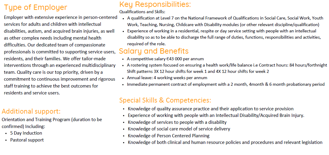 Senior Social Care Worker